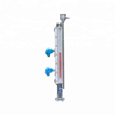 Simple Structure Side Mounted Magnetic Level Gauge With Transmitter