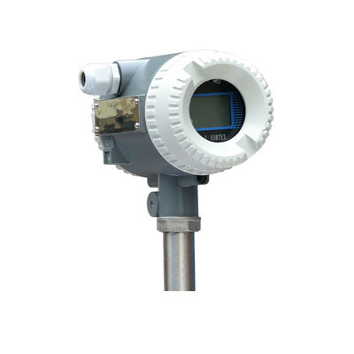 Flange/insertion electronic vortex flowmeter with lcd display