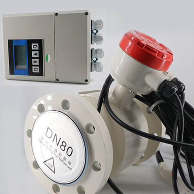 Dn25 Dn100 Split Type Electromagnetic Flow Meter Water Magnetic Flowmeter