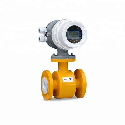 Sewage Water Flange Electromagnetic Flow Meter With PTFE Liner