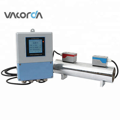 12VDC Ultrasonic Flow Meter With 0.03m/s-5.00m/s Flow Range Water Resistant
