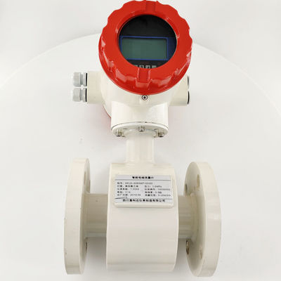 DN20 4-20mA Digital Large Pipe Size Insertion Electromagnetic Water Flowmeter With Battery