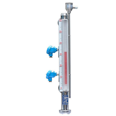 Liquid Measuring PN2.5 Magnetic Tank Level Indicator And Remote Transmitter