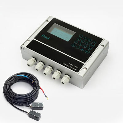 Portable RS232 5.00m/s Clamp On Ultrasonic Flow Meter