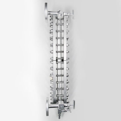 450C Bicolor 2000mm Glass Level Gauge Steam Boiler Water Level Sight Glass